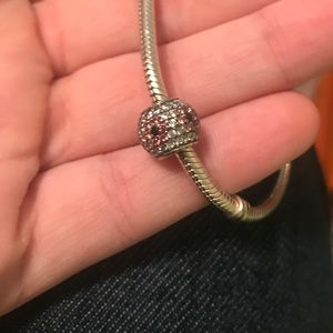 Pandora Swarovski flower gem charm